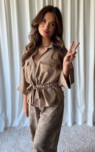 agata blouse camel