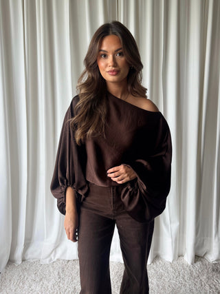Keisha blouse bruin