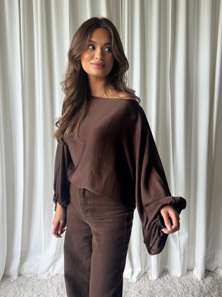 Keisha blouse bruin