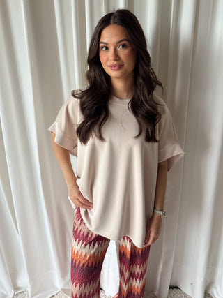 Saar t-shirt beige