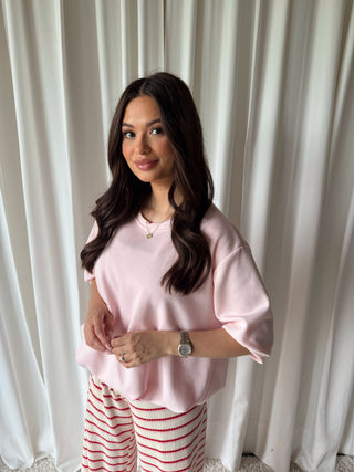 Elena t-shirt Roze