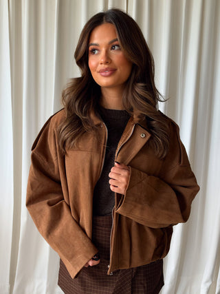 Mauri suede jacket camel