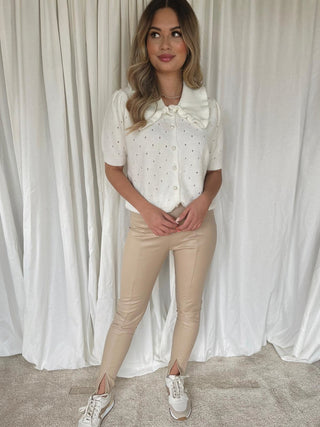 Iris pantalon beige