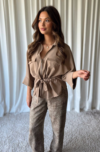 agata blouse camel