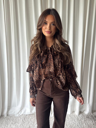 Jarisa blouse leopard