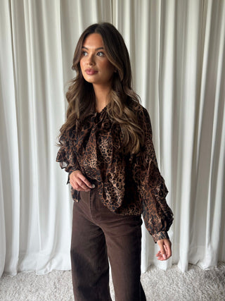 Jarisa blouse leopard