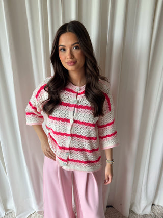 Sanne cardigan roze