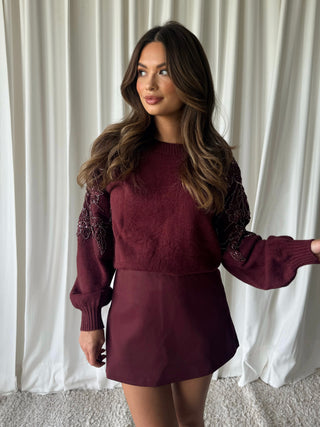 Kait skort burgundy