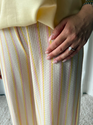 Nessi pantalon roze geel