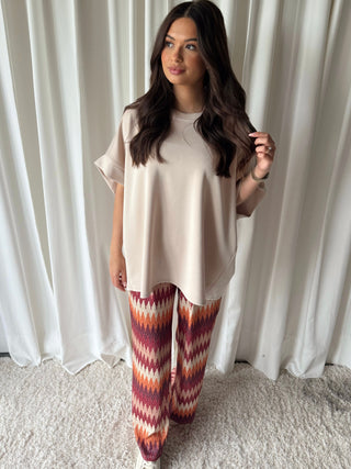 Miso pantalon burgundy