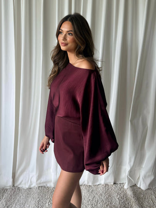 Keisha blouse burgundy