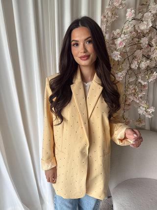 Justine blazer geel