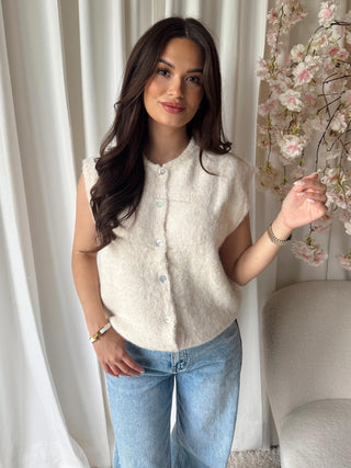 tina cardigan beige