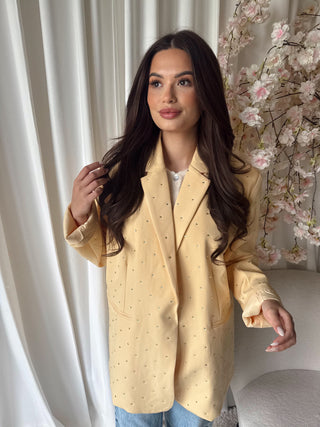 Justine blazer geel
