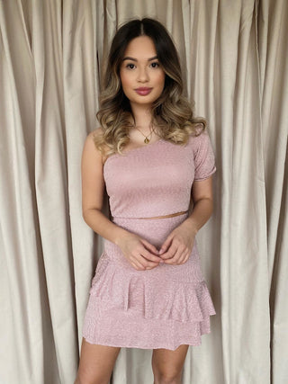 leopard ensemble roze