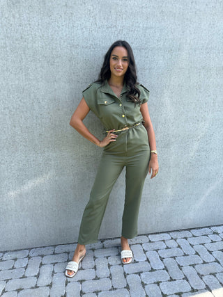 Farah jumpsuit khaki