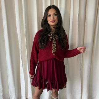 Marlies rok burgundy