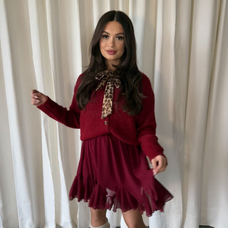 Marlies rok burgundy