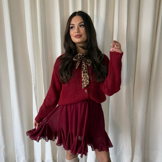 Marlies rok burgundy