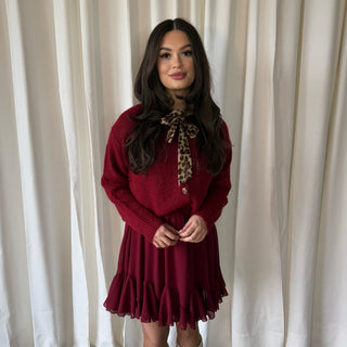 Marlies rok burgundy