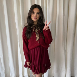 Marlies rok burgundy