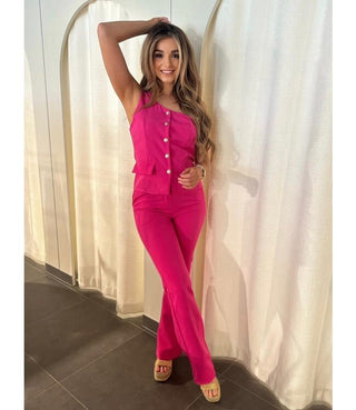 Sara suit pantalon roze